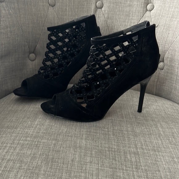 Nina Black Dress Heels Size 8.5 - Picture 1 of 4